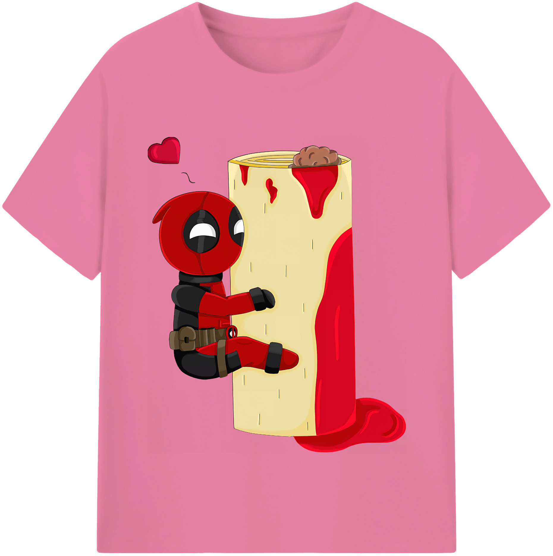 （画像用） Deadpool デッドプール 綿100％半袖Tシャツ（フロントプリント）